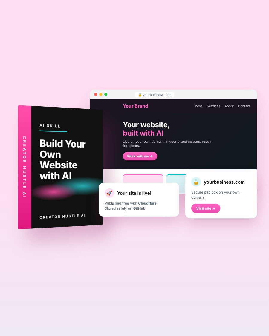 Build Your Own Website with AI Claude Skill mockup